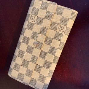 Louis Vuitton trifold clutch checkered